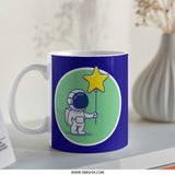 Astronaut Mug, Space Mug, Gift for Space Lover, Cute Astronaut, Star Mug, Coffee Mug, Unique Mug, Novelty Mug, Space Gift - Tawshia