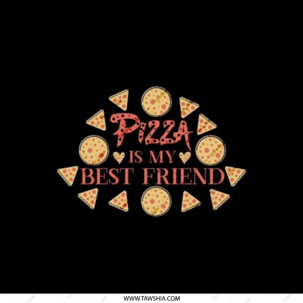 Pizza is My Best Friend Pocket Mirror, Funny Foodie Gift, Pizza Lover, Portable Mirror, Cute Travel Mirror, Makeup Mirror, Pizza Gift - Tawshia