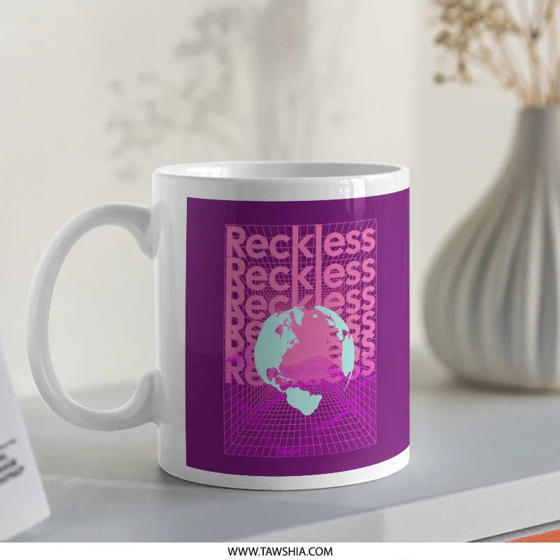Reckless World Graphic Print Design Mug product
