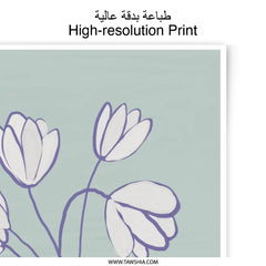 Tulips Photographic Print, Floral Wall Art, Flower Vase Still Life, Modern Art Print, Botanical Home Decor, Trendy Artwork - Tawshia