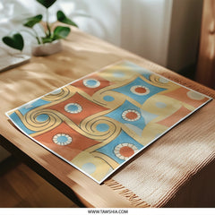 Abstract Swirls Photographic Print, Geometric Wall Art, Modern Home Decor, Colorful Art Print, Unique Design Print - Tawshia