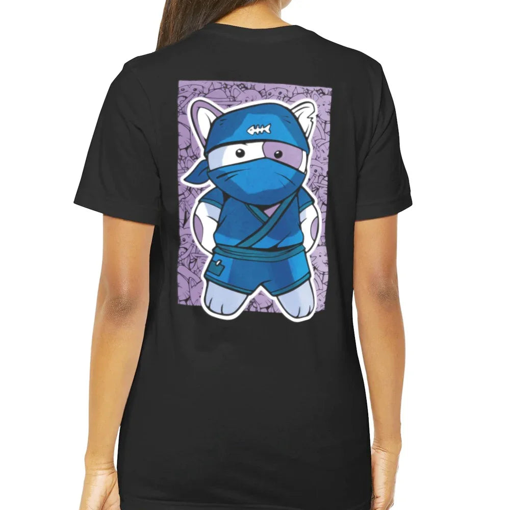 Charming Ninja Cat Graphic Design T-shirt product