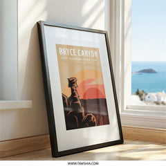 Bryce Canyon Wall Art, National Park Print, Travel Poster, Utah Art Print, Scenic Landscape Art, Home Decor, Nature Wall Decor - Tawshia