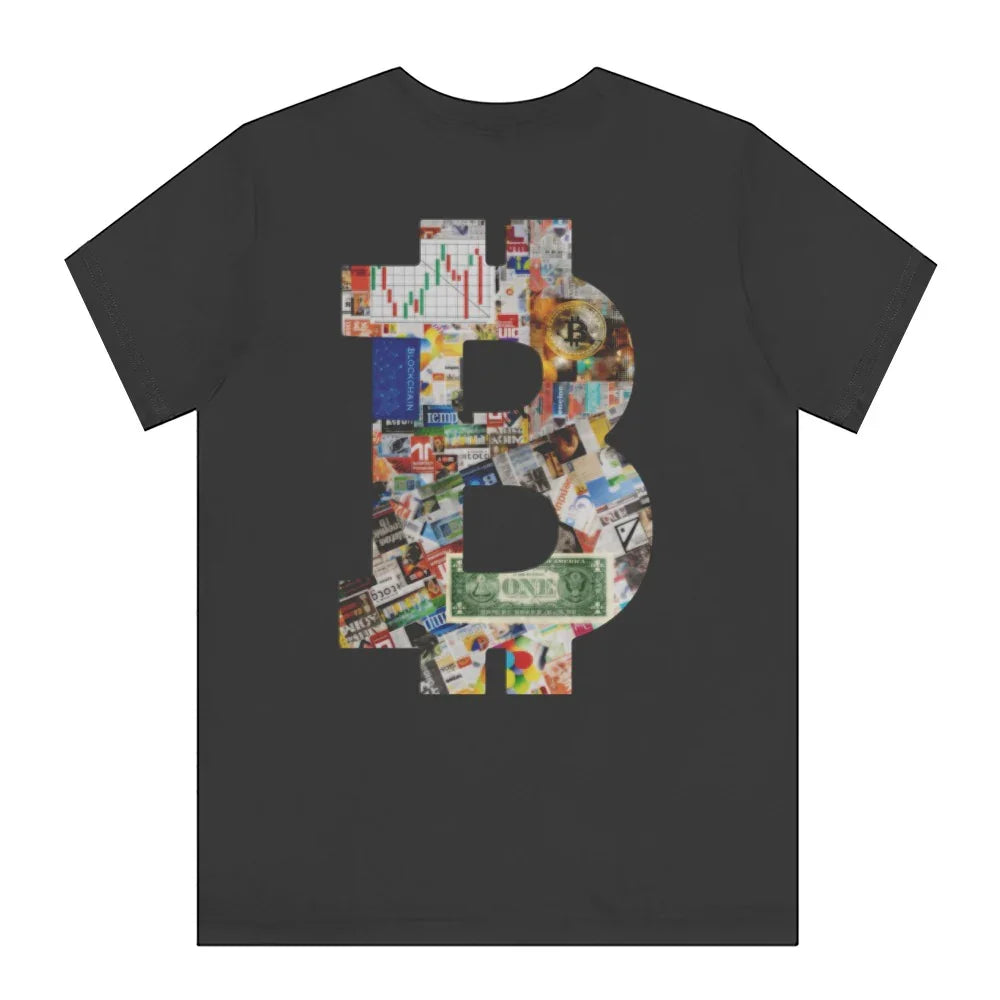Bold Bitcoin Collage Graphic Design T-shirt product type