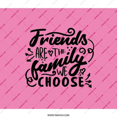 Friends Family Backpack, Chosen Family Gift, Best Friend Backpack, Friendship Backpack, Gift for Friends, Cute Pink Backpack - Tawshia