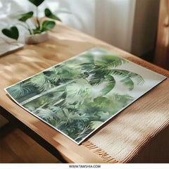 Tropical Palm Photographic Print, Lush Green Jungle Art, Botanical Decor, Vibrant Tropical Landscape, Nature Photography, Wall Art Decor - Tawshia