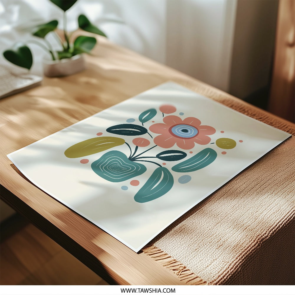 Abstract Floral Photographic Print, Botanical Art Print, Flower Poster, Modern Wall Art, Home Decor - Tawshia