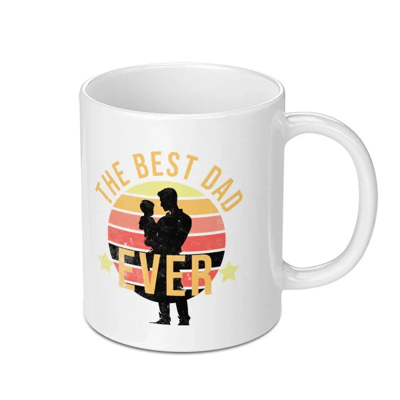 The Best Dad Ever Silhouette Design Coffee Mug product