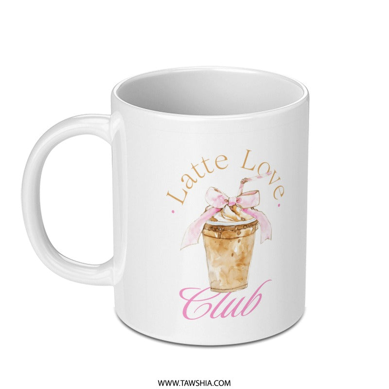 Latte Love Club Decorative Coffee Mug product type