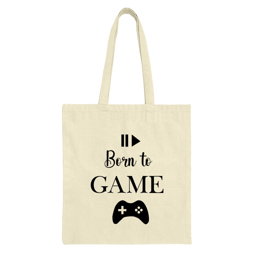 Born to Game Tote Bag, Gamer Gift, Video Game Lover Tote, Gaming Tote Bag, Gift for Gamers, Video Game Gift Bag, Gaming Bag - Tawshia