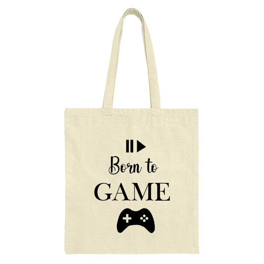 Born to Game Tote Bag, Gamer Gift, Video Game Lover Tote, Gaming Tote Bag, Gift for Gamers, Video Game Gift Bag, Gaming Bag - Tawshia