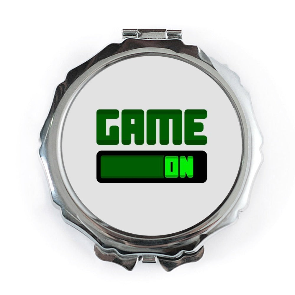 Game On Pocket Mirror, Gamer Gift, Video Game Lover, Gaming Accessory, Gift For Gamers, Pocket Mirror For Purse - Tawshia