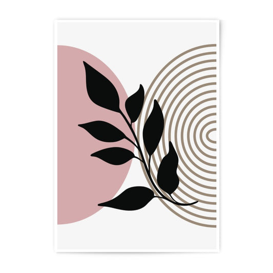 Abstract Botanical Photographic Print, Modern Wall Art, Boho Home Decor, Minimalist Art Print, Geometric Art Print, Home Interior - Tawshia