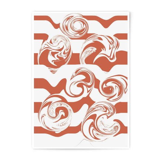Abstract Swirl Photographic Print, Modern Art Print, Home Decor, Wall Art, Swirling Art, Minimalist Art Print, Unique Design - Tawshia