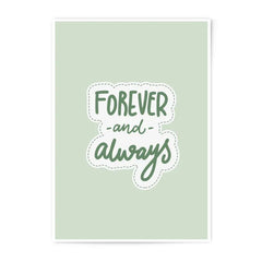 Forever and Always Photographic Prints, Cute Wall Art, Home Decor Prints, Minimalist Art Prints, Wedding Gift Photo Print - Tawshia