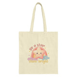 Be A Star Tote Bag, Shine Bright Tote, Cute Star Design Tote Bag, Encouragement Tote, Positive Vibes Bag, Rainbow Tote, Unique Gift - Tawshia