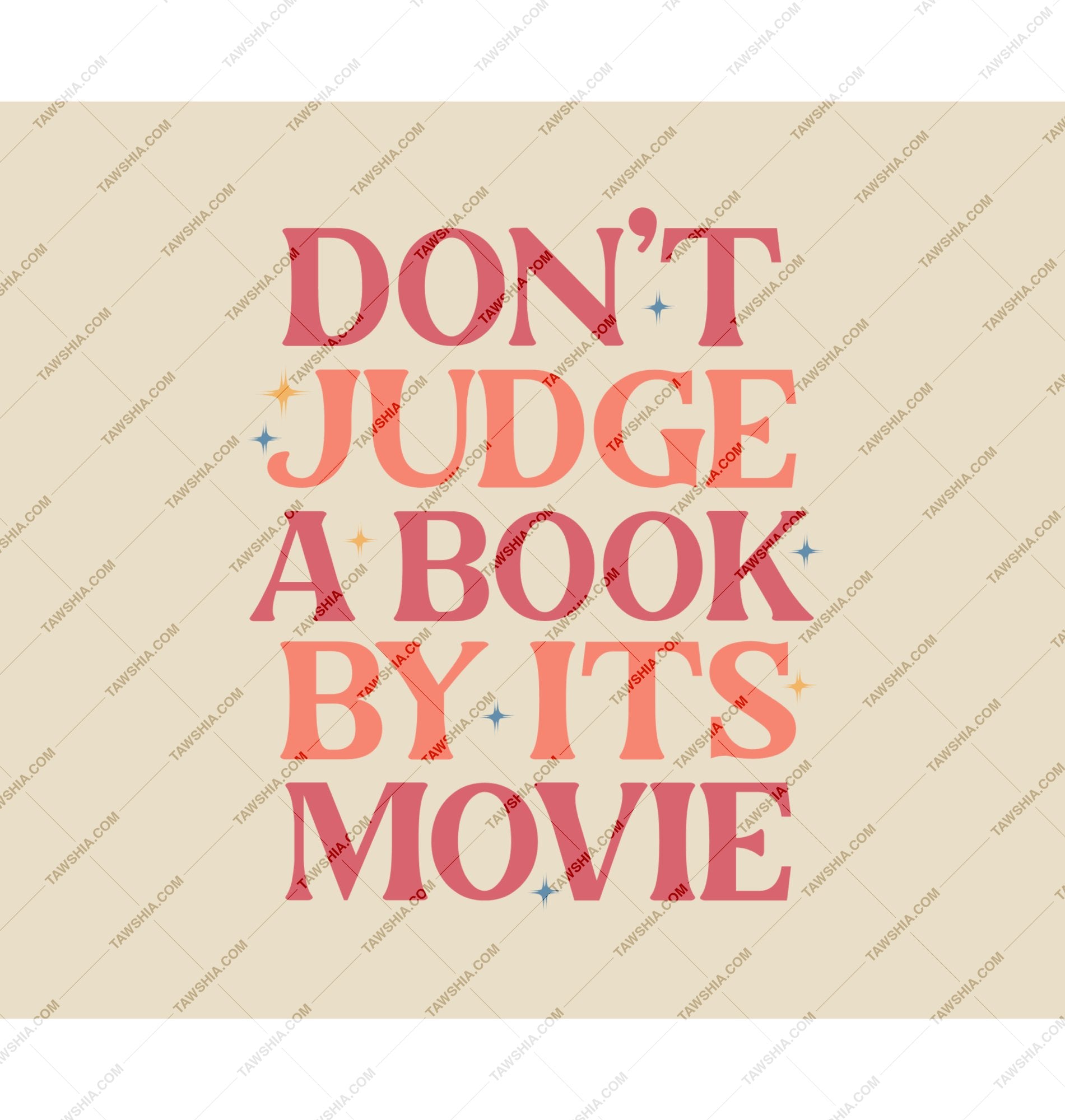 Don't Judge A Book By Its Movie product type