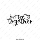 Better Together Throw Pillow, Couple Gift, Anniversary Gift Idea, Home Decor Pillow, Decorative Pillow, Wedding Gift Pillow - Tawshia