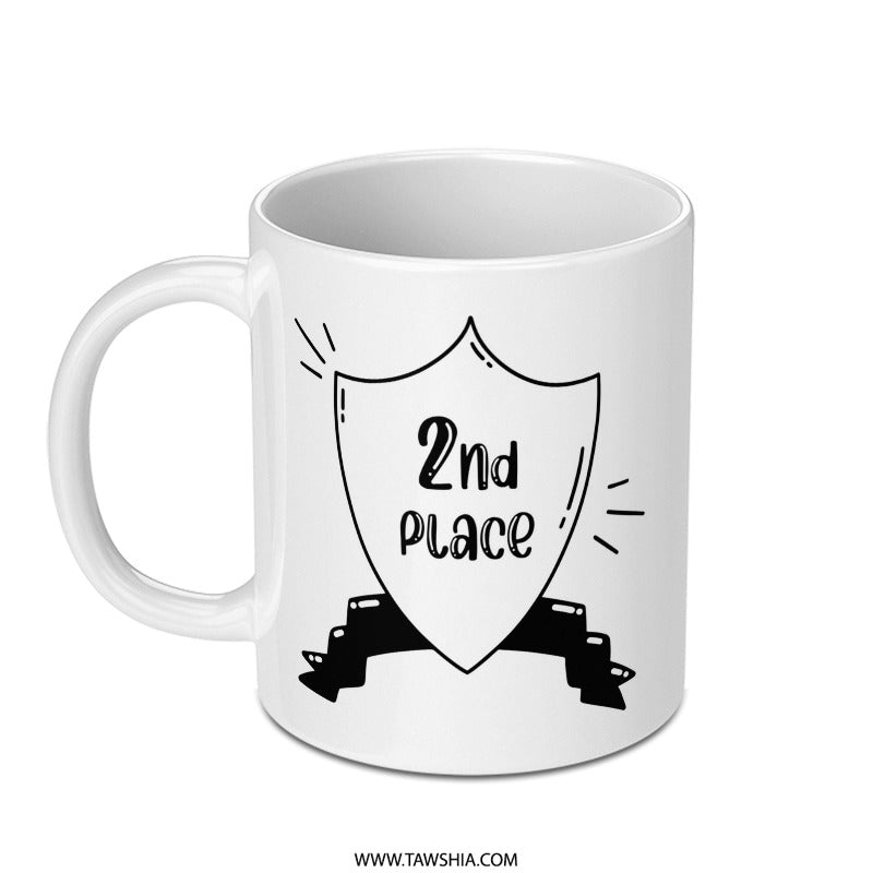 2nd Place Mug, Second Place Prize, Runner Up Gift, Competition Mug, Achievement Mug, Gift for Him, Gift for Her, Custom Mug - Tawshia
