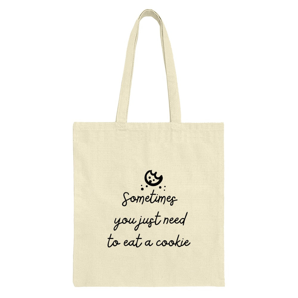 Cookie Tote Bag, Funny Tote Bag, Eat A Cookie, Foodie Gift Idea, Baker Gift, Gift for Her, Gift for Friend, Motivational Tote, Cute Tote - Tawshia
