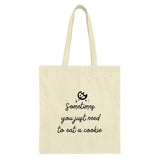 Cookie Tote Bag, Funny Tote Bag, Eat A Cookie, Foodie Gift Idea, Baker Gift, Gift for Her, Gift for Friend, Motivational Tote, Cute Tote - Tawshia