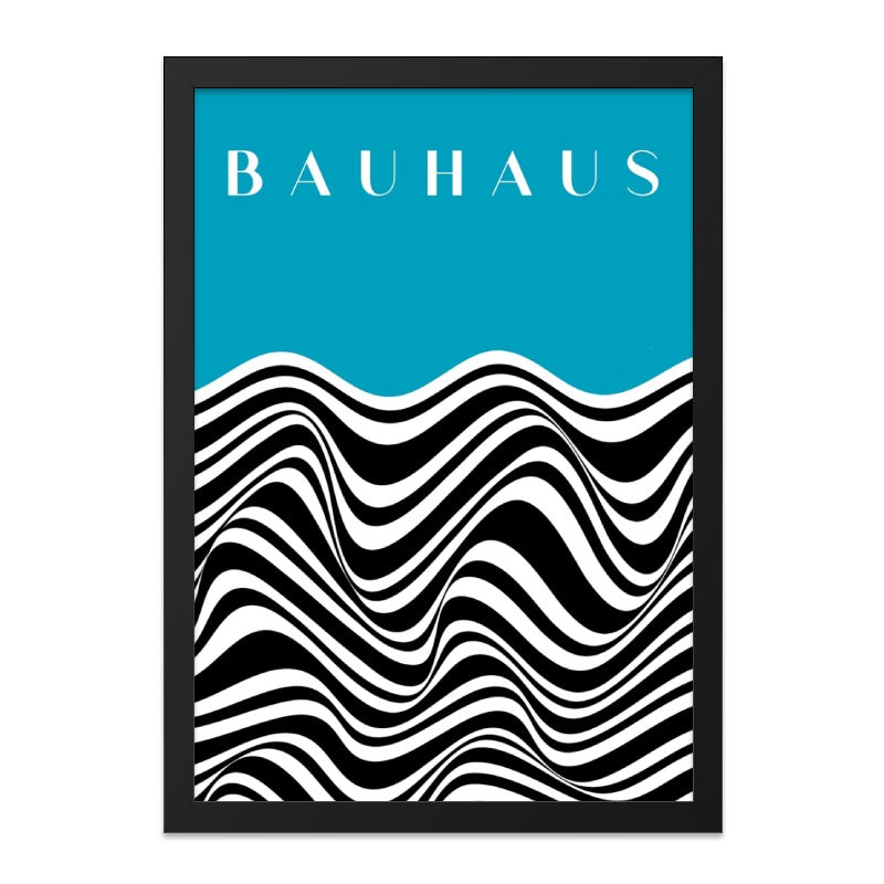 Bauhaus Wall Art, Abstract Print, Modernist Poster, Wavy Lines Art, Home Decor, Office Wall Art, Bauhaus Decor, Minimalist Print - Tawshia