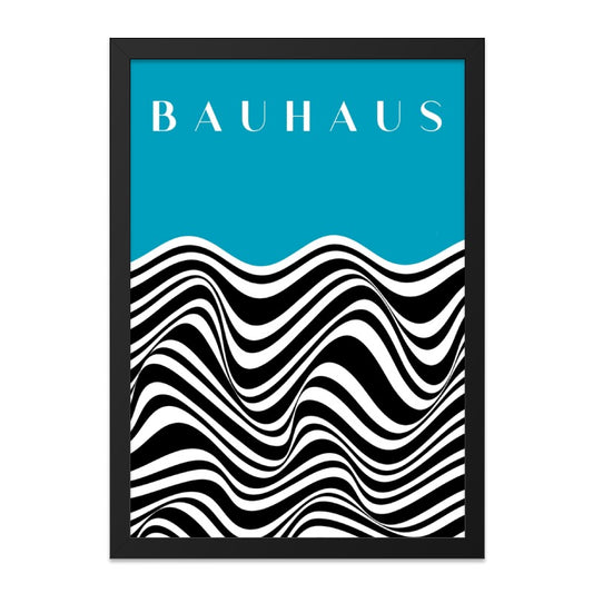Bauhaus Wall Art, Abstract Print, Modernist Poster, Wavy Lines Art, Home Decor, Office Wall Art, Bauhaus Decor, Minimalist Print - Tawshia