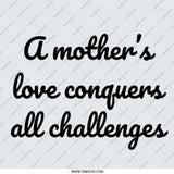 Mothers Love Button, Inspirational Pinback Button, Motivational Button, Encouragement Gift, Mothers Day Button, Quote Button, Love Conquers - Tawshia