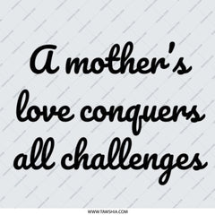 Mothers Love Button, Inspirational Pinback Button, Motivational Button, Encouragement Gift, Mothers Day Button, Quote Button, Love Conquers - Tawshia
