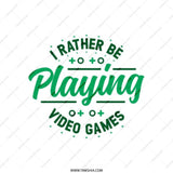 Gamer Tote Bag, I Rather Be Playing Video Games, Gift for Gamers, Geeky Tote, Novelty Tote, Gaming Lover Gift, Video Game Tote - Tawshia