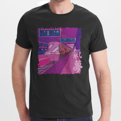 Vibrant Futuristic Train Design T-Shirt product