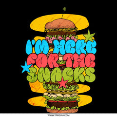 I'm Here for the Snacks Bold Graphic Art design product