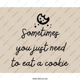 Cookie Mouse Pad, Eat a Cookie Quote, Funny Office Decor, Cute Desk Accessories, Work From Home Gift, Unique Mousepad, Whimsical Design - Tawshia