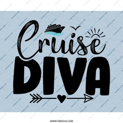 Cruise Diva Mousepad, Vacation Gift, Ocean Lover, Cruise Life, Travel Gift, Girl Trip, Gifts For Her, Cruise Mouse Pad, Tropical Mousepad - Tawshia