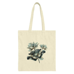Lotus Flower Tote Bag, Floral Design, Botanical Print, Stylish Shopping Bag, Everyday Tote, Nature Lover Gift, Unique Gift Idea - Tawshia