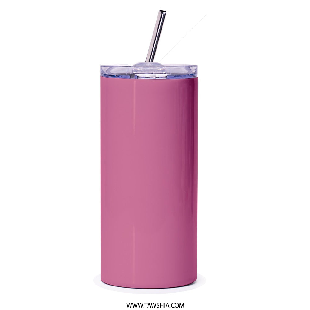 Cute Anime Girl Tumbler, Hello There Tumbler, Kawaii Tumbler, Stay Cute Tumbler, Sparkly Tumbler, Pink Tumbler, Gift for Girl - Tawshia