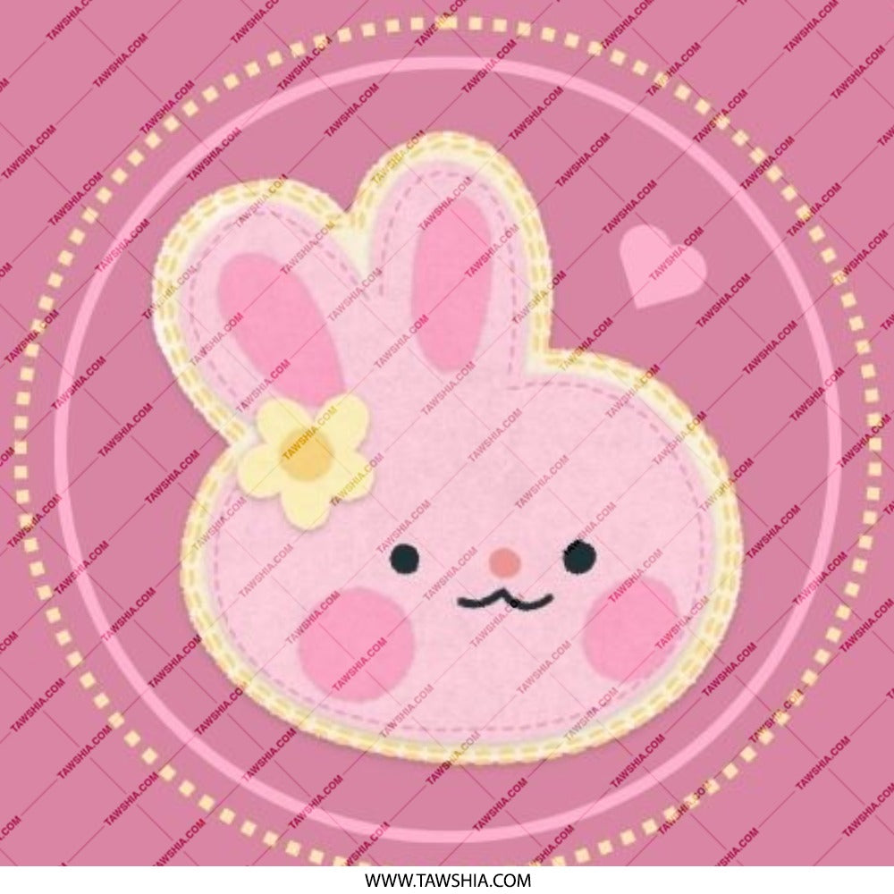 Cute Pink Bunny Pinback Button, Kawaii Rabbit Badge, Easter Basket Stuffer, Animal Lover Gift, Kids Accessory, Unique Lapel Pin - Tawshia