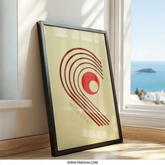 Modern Art Print, Abstract Wall Art, Geometric Art, Minimalist Decor, Home Decor, Contemporary Art, Circle Design, Wall Decor (135) - Tawshia