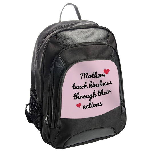 Mothers Teach Kindness Backpack, Mom Gift, Heart Backpack, Motivational Backpack, Everyday Backpack, Unique Backpack - Tawshia