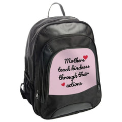 Mothers Teach Kindness Backpack, Mom Gift, Heart Backpack, Motivational Backpack, Everyday Backpack, Unique Backpack - Tawshia