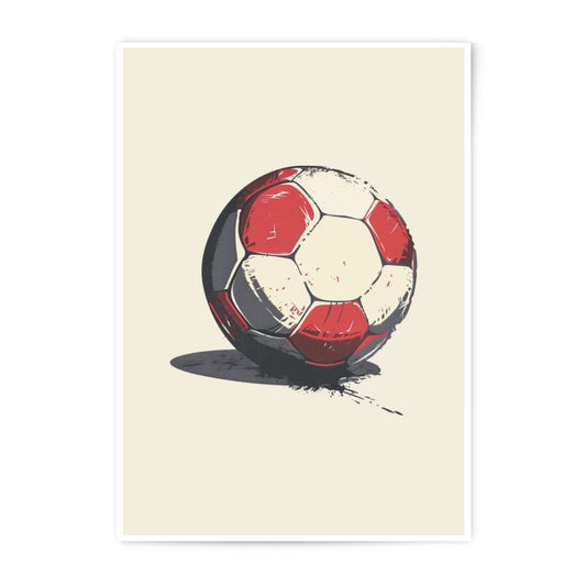 Soccer Ball Photographic Print, Sports Decor, Kids Room Art, Man Cave Art, Sport Gift, Modern Art Print, Minimalist Wall Art - Tawshia