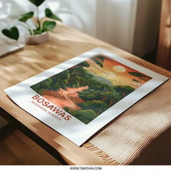 Bosawas Biosphere Reserve Photographic Print, Nicaragua Landscape Art, Jungle Nature Photography, Travel Poster Print, Sunset Art Print - Tawshia