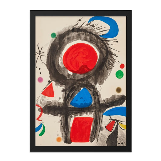 Abstract Wall Art Print, Modern Art Decor, Colorful Shapes Painting, Home Decor Wall Art, Joan Miro Inspired Artwork - Tawshia