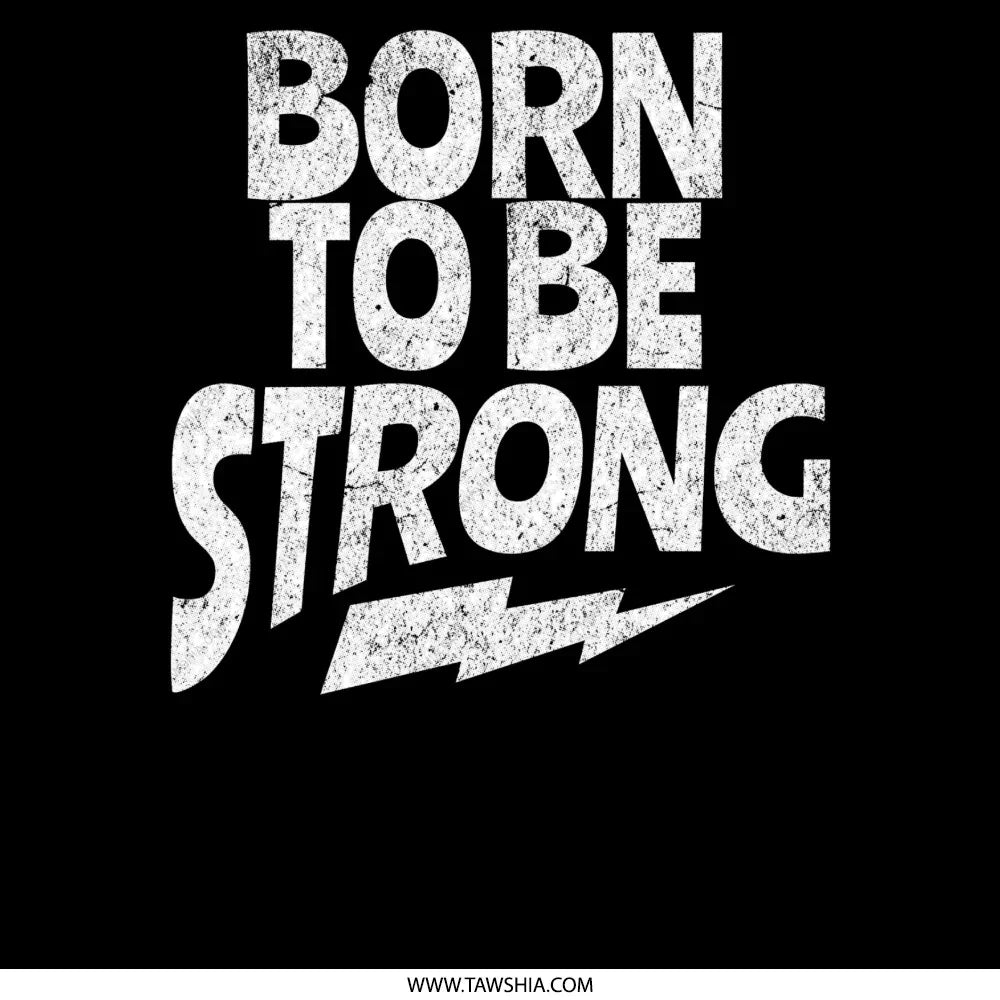 Born to Be Strong Motivational Print product type