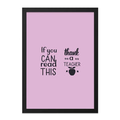 Teacher Appreciation Wall Art, Thank a Teacher Print, Teacher Gift Idea, Reading Quote Decor, Classroom Decoration, Education Wall Decor - Tawshia