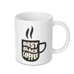 Best Black Coffee Mug, Coffee Lover Gift, Office Mug, Funny Mug, Coffee Addict Mug - Tawshia