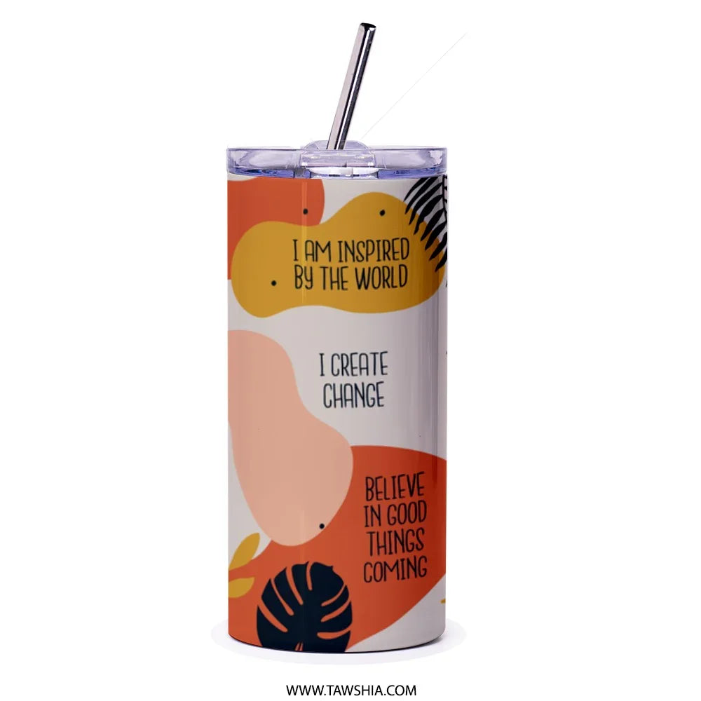 Inspirational Abstract Design Tumbler Drinkware Product Type