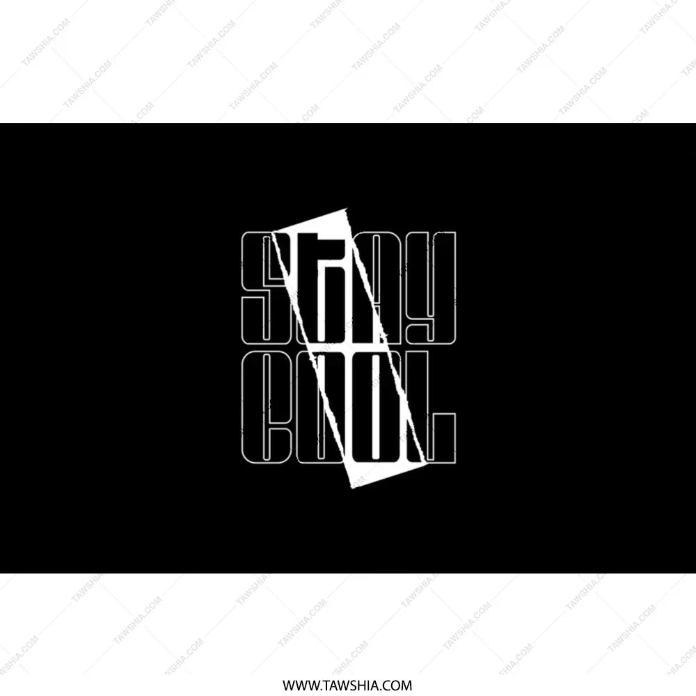 Stay Cool Stylish Black Graphic Tee product