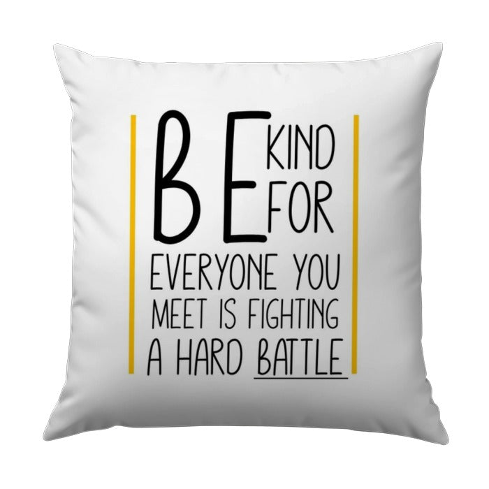 Be Kind Pillow, Motivational Throw Pillow, Inspirational Quote Pillow, Home Decor Pillow, Positive Saying Pillow, Encouragement Gift - Tawshia