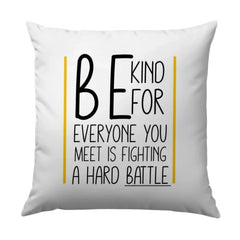 Be Kind Pillow, Motivational Throw Pillow, Inspirational Quote Pillow, Home Decor Pillow, Positive Saying Pillow, Encouragement Gift - Tawshia